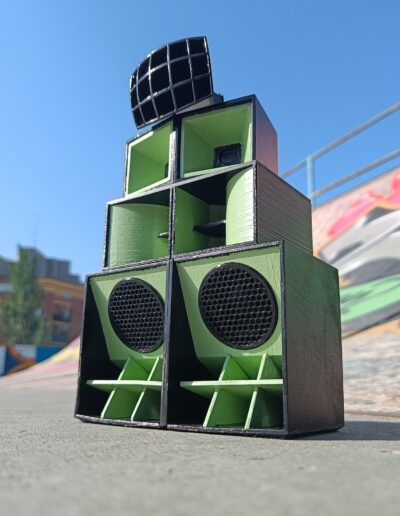 Miniature 1:10 scale Laporta Sound System with Bluetooth and 2x5W speakers, capturing the legacy of reggae music.