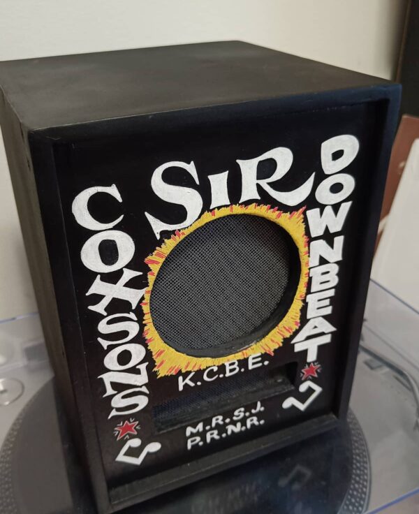 Authentic Sir Coxsone Dodd Sound System Replica | Premium Handcrafted Wooden Bluetooth Speaker with USB and RCA Inputs | Powerful 50W Audio Output