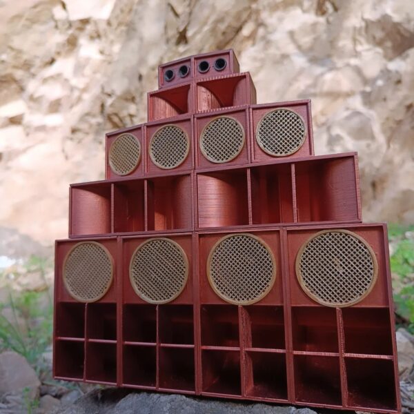 Lionpulse Mini Sound System Model evoking Bristol's Reggae Scene