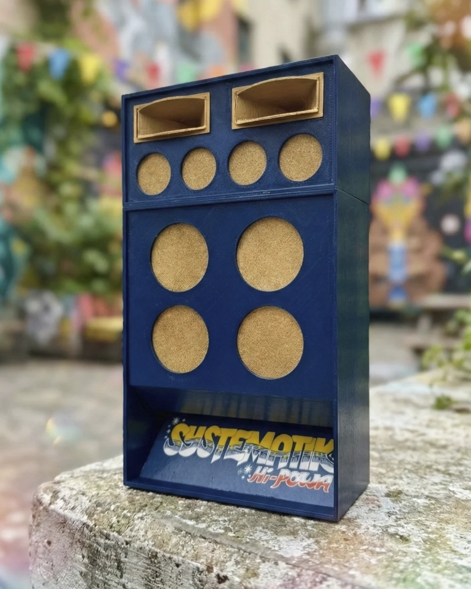 Conesonic miniature sound system in a warm home setup
